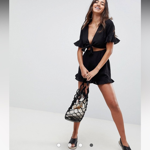 ASOS DESIGN Linen Romper - Picture 2 of 7